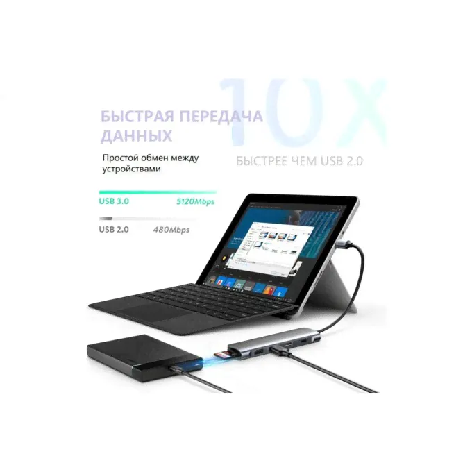 Usb концентратор UGREEN 70411 8787212-4