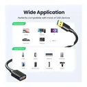 Кабель UGREEN US129 (10373) USB 3.0 Extension Male Cable. 2 м. черный