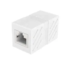 Адаптер UGREEN NW114 RJ 45 Network Keystone Jack In-Line Coupler Female to Female. В комплекте 1 шт., белый