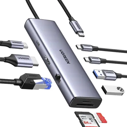 Док-станция UGREEN CM498 Grey (15375)