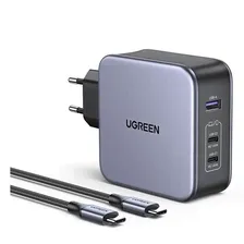Сетевое зарядное устройство UGREEN CD289 140 Вт GaN, кабель USB C (90549) черный
