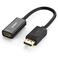 Конвертер UGREEN MM137 (70694) DP To HDMI Female Converter 4K*2K 60HZ 25cm. Цвет: черный