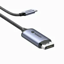 Кабель UGREEN CM556 (25158) USB-C To DP Cable(8K). Длина: 2м. Цвет: серебристый серебристый, белый