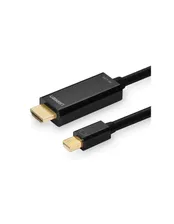 Кабель HDMI UGREEN MD101 (20848) Mini DP Male to HDMI Cable 4K 1.5m - Black, Черный