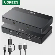 Новинка! UGREEN Карта видеозахвата 4K60Hz HDMI к USB/USB-C HDMI видео Захват коробка для ПК компьютера камеры Live Stream запись встречи