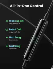 Проводные наушники UGREEN MFi сертифицированные Наушники с разъемом Lightning для iPhone 12 11