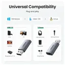 Ugreen Звуковая карта UGREEN 2 в 1, USB аудио интерфейс, внешний аудио адаптер 3,5 мм звуковые карты