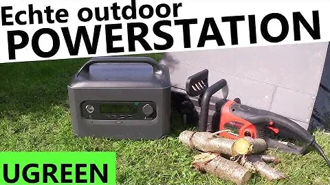 Unerwartet Kettensäge an Ugreen Powerstation mit 200 Watt Solarpanel im Set