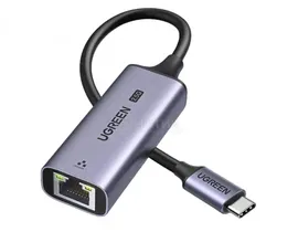 Сетевой адаптер UGREEN CM648, USB Type-C на RJ-45 (2.5Gb), Серый 25052