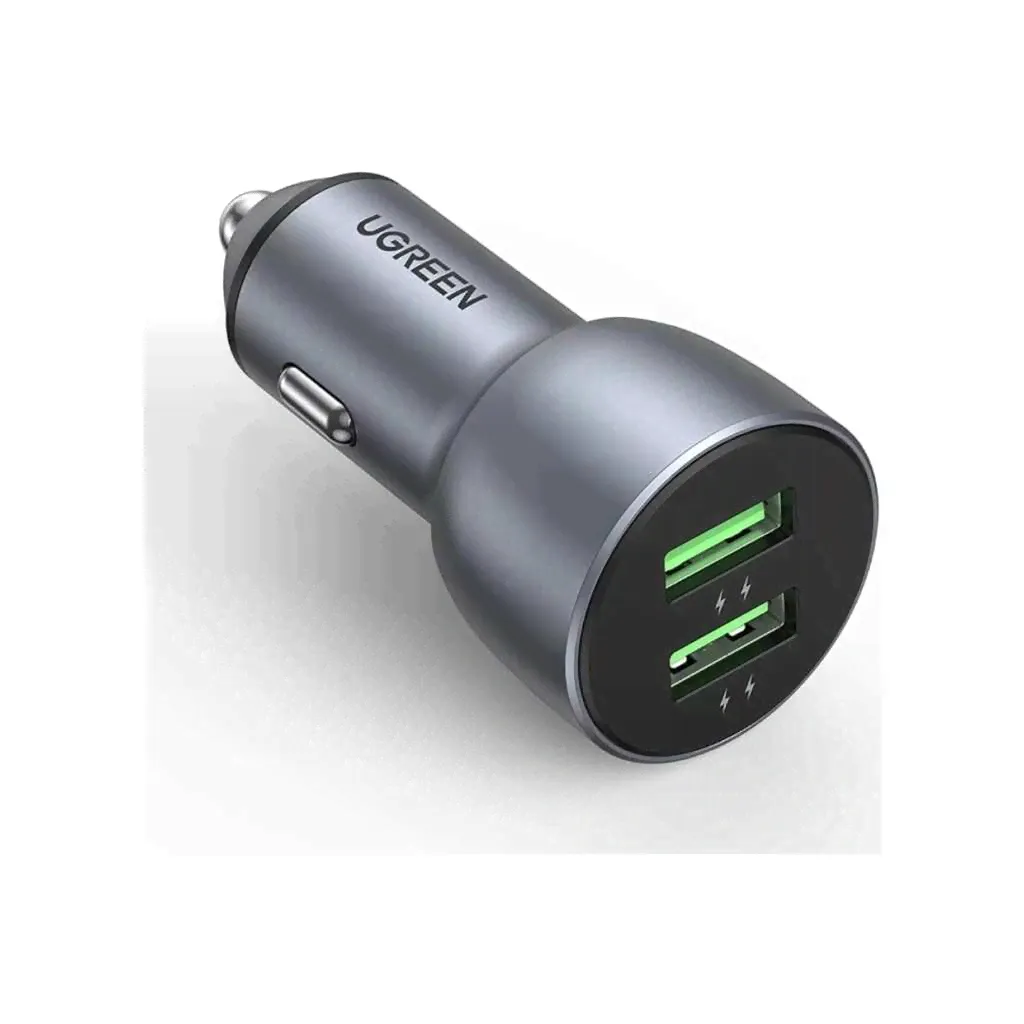 Автомобильное зарядное устройство Ugreen 2хUSB-A, QC 3.0, 36 Вт 10144-0