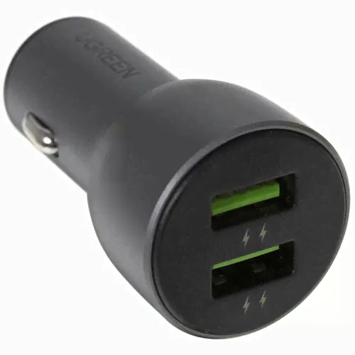 Автомобильное ЗУ Ugreen CD213 серый, BT-4777107