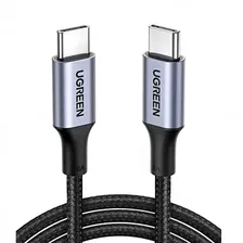 Кабель UGREEN US316 USB-C 2.0 / USB-C 2.0 5A Data Cable, 3 м, черный