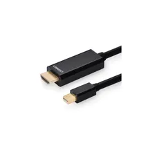 Кабель UGREEN MD101 (10455) Mini DP Male to HDMI Cable 4K. 3 м. черный