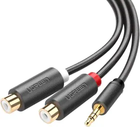 10547, Кабель 3.5 Jack (M) - 2x RCA (F), 0.25м, UGREEN AV109-0