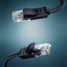 Плоский сетевой кабель UGREEN LAN Ethernet Cat. 6 3м черный (NW102)