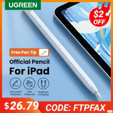 【New】 Ugreen стилус для Apple Pencil Магнитная Беспроводная зарядка для iPad Pro Air Mini 2022 Bluetooth ручка для наклона ладони