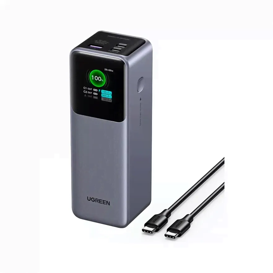 Ugreen Внешний аккумулятор 3552, 25000 мАч, серый металлик-0