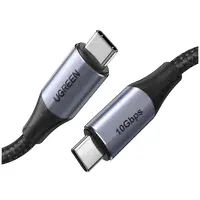 Кабель UGREEN US355-80150 Type C to Type C 3.1 gen 2 5A PD 100W Fast Charge (Black)