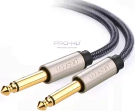 Кабель UGreen jack 6.3 mm - jack 6.3 mm (10638), 2 м, 1 шт, серый