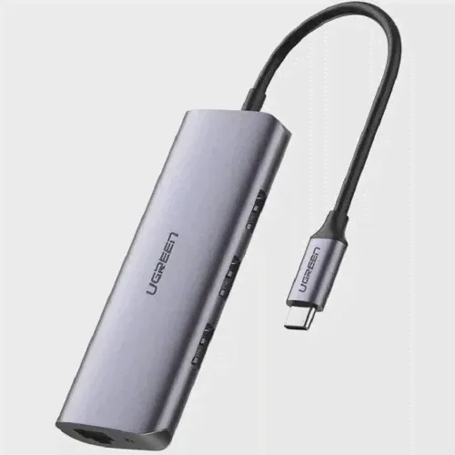 UGREEN. USB концентратор 4 в 1 (хаб), 3 x USB 3.0, RJ45 (60718)-0