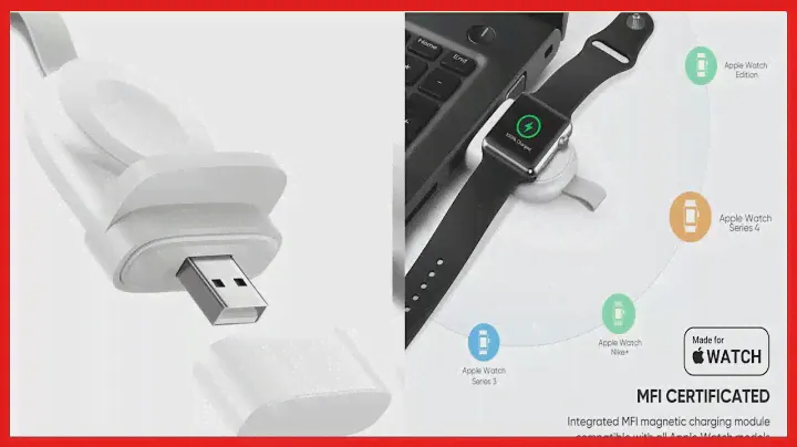 UGREEN Portable Magnetic Charger for Apple Watch, [MFi Certified] Wireless Portable Apple Watch