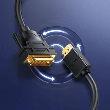 Кабель HDMI-DVI UGreen HD106 2м черный