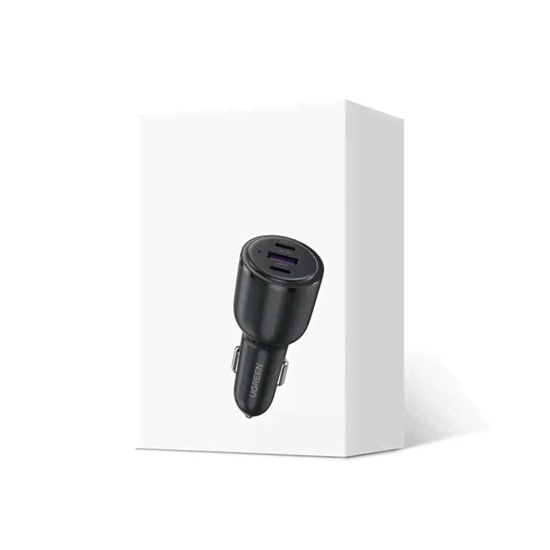 Автомобильное зарядное устройство UGREEN CD239, USB, 2x USB-C, PD, 69W (черный)