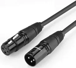 Кабель UGREEN XLR (M) - XLR (F), 2м, AV130 Black