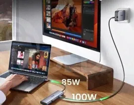 USB-концентратор UGREEN CM498 15600 USB-C USB HDMI VGA RJ45 SD TF