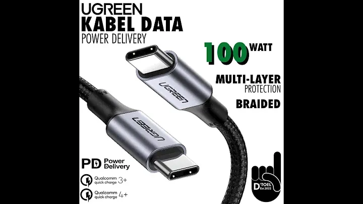 Kabel Data Ugreen US316 Power Delivery Ngebut 100 Watt TYpe C