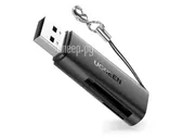 Карт-ридер Ugreen CM264 USB 3.0 Multifunction Card Reader Black 60722