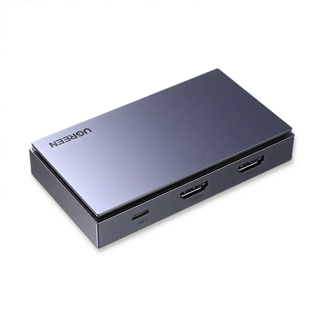 UGREEN HDMI Audio Video Capture Card USB C 3.5mm Port 4K 1080P Live Recording Box Game HD Video Recorder CM410