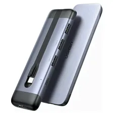 Хаб UGREEN CM285 (70408) Space Gray серебристый, серый