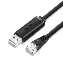 Кабель UGREEN USB to RJ45 Console Cable, 3м CM204 черный