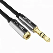Кабель Ugreen AV118 3.5 mm Male-Female Cable (2 метра) чёрный (10594)
