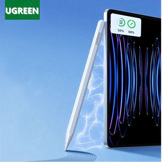 UGREEN LP653 Умный стилус с магнитной зарядкой для iPad Белый-0