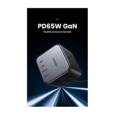 Сетевое зарядное устройство UGREEN CD268 (60113) DigiNest Cube Charging Station 65W Space Gray