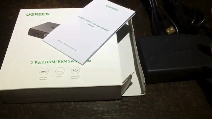 KVM switch for hdmi 2 port from ugreen Part 1 unboxing