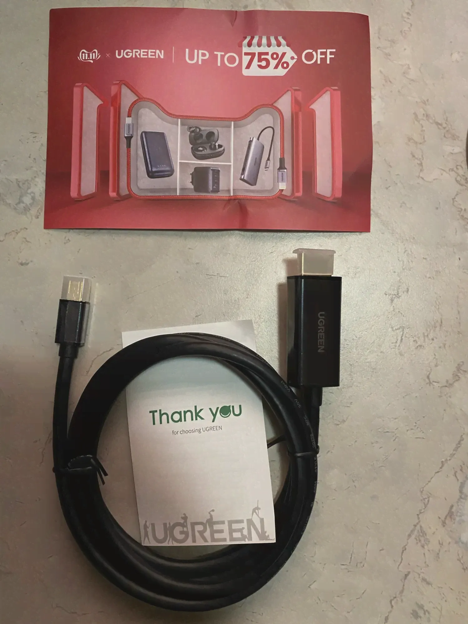 🛍 Ugreen Mini Displayport to HDMI кабель 4K Thunderbolt 2 HDMI конвертер для MacBook Air 13 iMac Chromebook Mini DP to HDMI адаптер-4