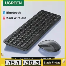 UGREEN клавиатура беспроводная Bluetooth и 2,4 ГГц русская/Корейская/английская клавиатура для ноутбука MacBook iPad ПК планшет Bluetooth клавиатура