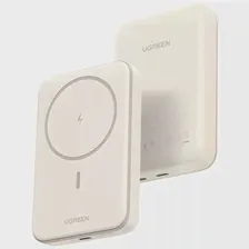 Внешний аккумулятор магнитный UGREEN PB561, 10000mAh Magnetic Wireless 20W Power Bank, цвет: белый