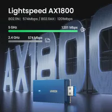 Wi-Fi адаптер UGREEN AX1800 WiFi6, USB 2,4, ГГц, двухдиапазонный USB Wi-Fi для ПК, Windows 11, 10, Wi-Fi антенна, USB Ethernet Сетевая карта (art.: 3920bdede1fa0)