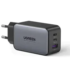 Настенное зарядное устройство UGREEN CD244 USB + 2xUSB-C PD 65W QC4.0 Черный