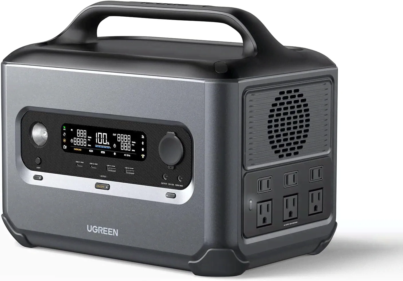 Портативная зарядная станция UGREEN GS1200 (15054) PowerRoam Portable Power Station 1024Wh/1200W EU