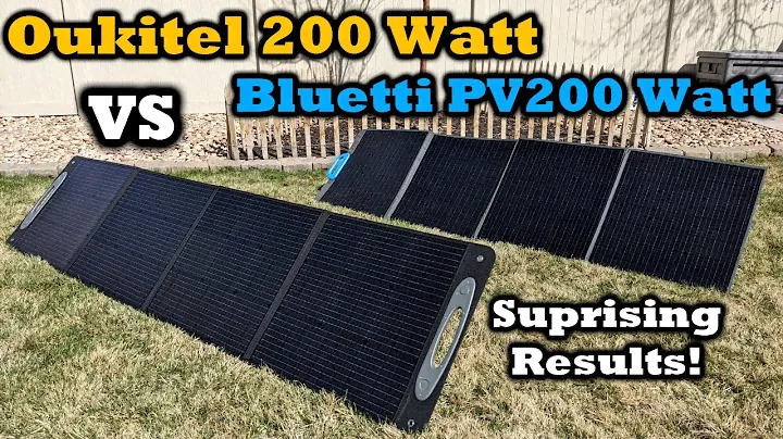 200w Solar Panels Tested!  Oukitel 200w Panel VS Bluetti PV200  -  Cheaper Is BETTER?!
