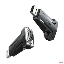 Адаптер UGREEN CM326 (80111) USB-A 2.0 To DB9 RS-232 Female Adapter (без кабеля). Цвет: черный