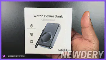 Most Portable Apple Watch Power Bank!? - NEWDERY 4000mah