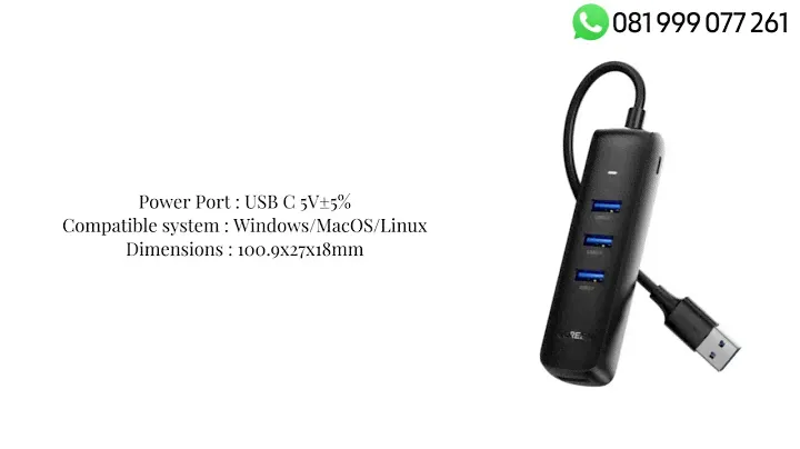 USB HUB UGREEN 10915 4 Port Powered USB 3.0 Hub #umahit #tokokomputer #tokoonline #hardware
