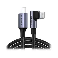 UGREEN USB-C - Lightning Angled Cable Grey