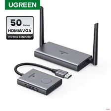 UGREEN HDMI беспроводной удлинитель 50 метров видео передатчик и приемник 5 ГГц беспроводной HDMI адаптер для ТВ ПК PS5/4 HDMI VGA удлинитель